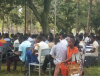 Open-air teaching at Nagongera Campus, as pictured in the Faculty teaching progress report